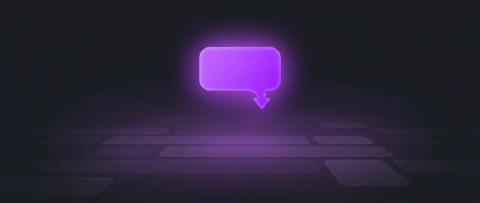 Abstract illustration of an AI answer box outshining traditional search results
