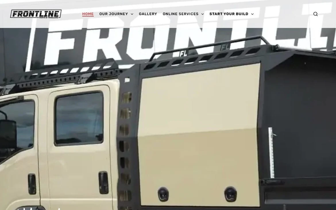 Frontline website designed and built by Automatrix